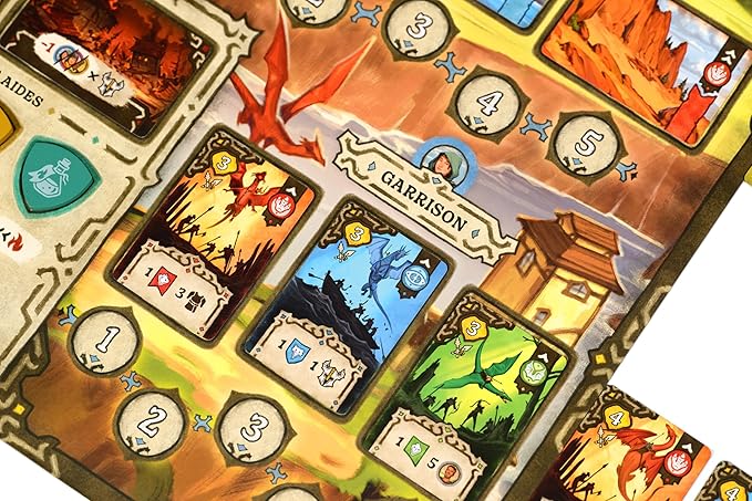 Mindclash Games Emberheart – Mid-Weight Worker Placement &amp Dragon Rescue Strategy Board Game | 2-4 Players | 60-90 Min Playtime | Fantasy Strategy Adventure