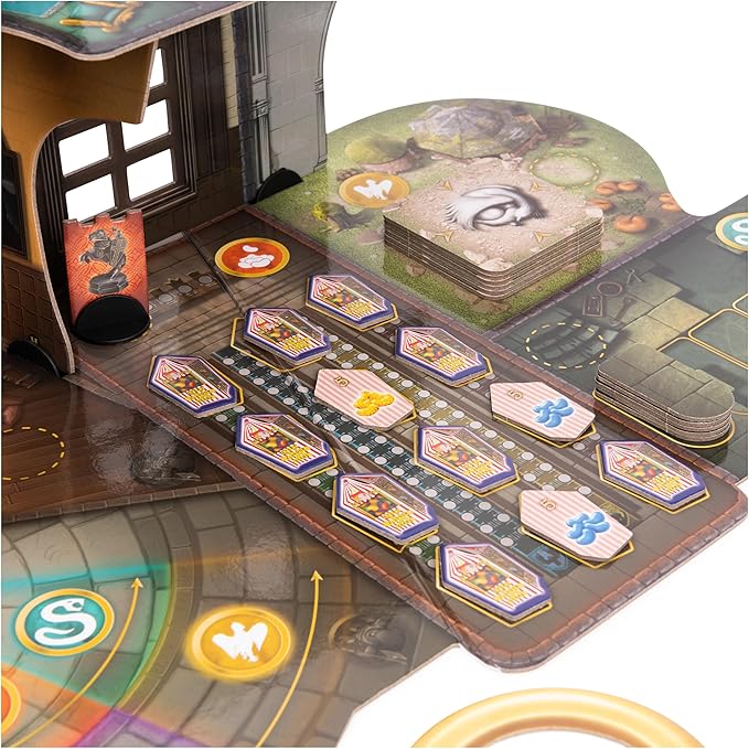 Wizarding World Hogwarts Magical Mayhem 3D Board Game | Harry Potter Game for Families Adults &amp Kids Ages 8 and up