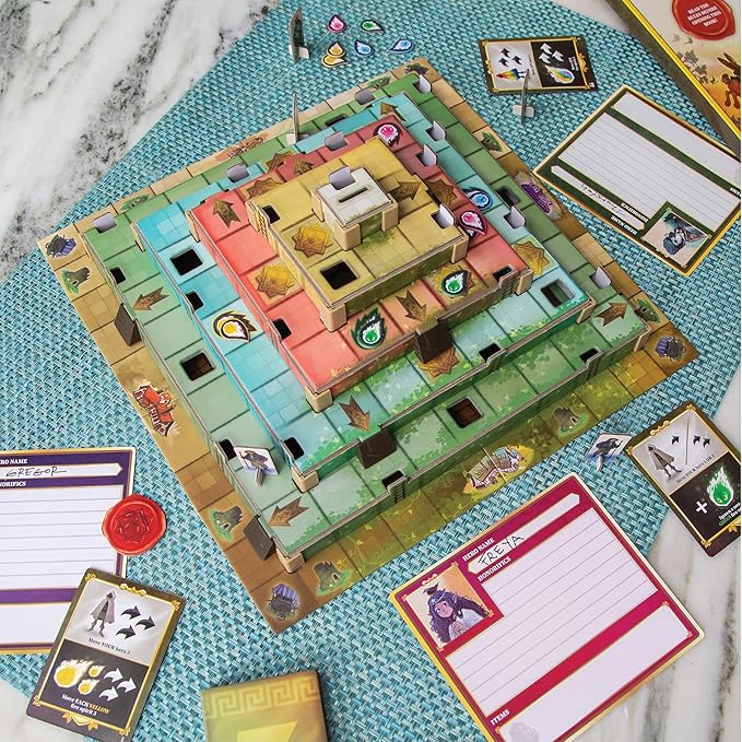 MindWare Ziggurat Cooperative Family Legacy Adventure Game by Matt Leacock &amp Rob Daviau Illustrated by Cory Godbey for Ages 8+