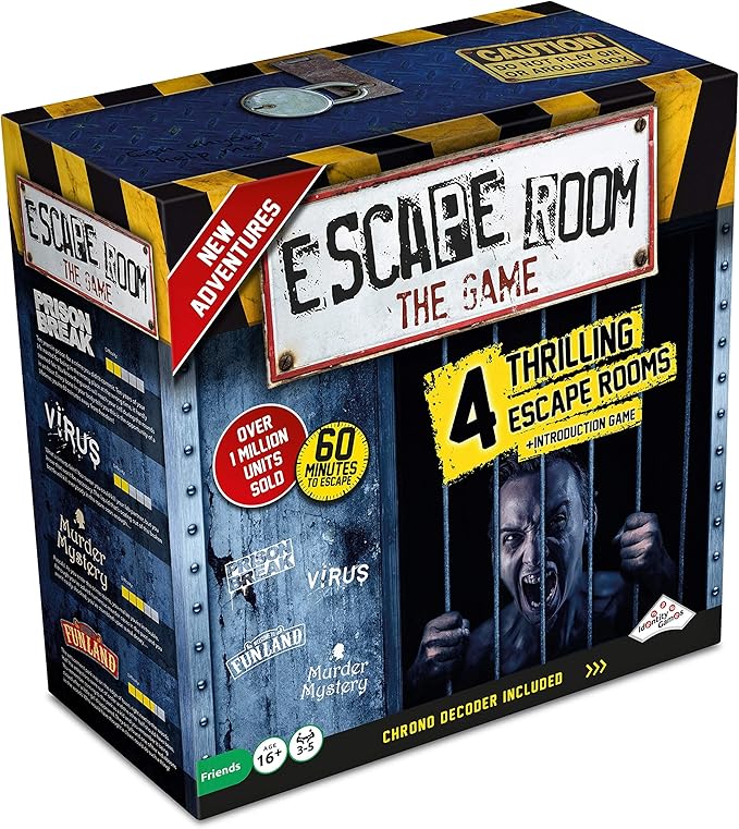 Escape Room The Game Version 2 - with 4 Thrilling Escape Rooms | Solve The Mystery Board Game for Adults and Teens