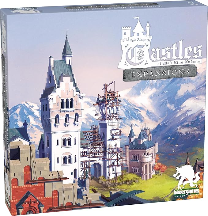 Castles of Mad King Ludwig Expansions – Massive Modular Add-On with Renovations Secret Passages Moats Towers Royal Decrees Swan Tokens &amp 5th Player Support for Ultimate Castle-Building