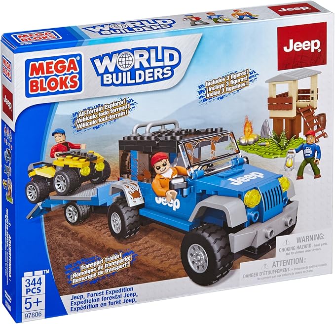Mega Bloks Jeep Forest Expedition Building Set
