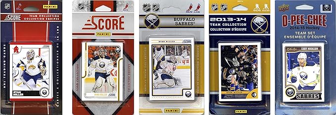 NHL Buffalo Sabres 4 Different Licensed Trading Card Team Sets Brown One Size