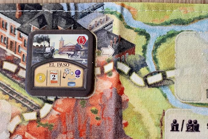 Great Western Trail El Paso Board Game - Fast-Paced Cattle Trade Strategy Game Compact Travel-Friendly for Kids &amp Adults Ages 12+ 1-4 Players 60-90 Min Playtime Made by Lookout Games