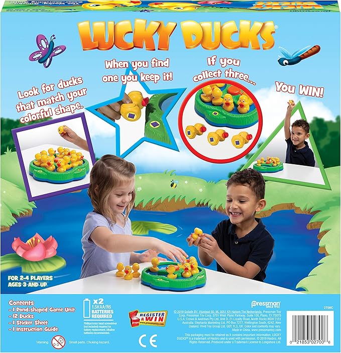 Pressman Lucky Ducks -- The Memory and Matching Game that Moves 5