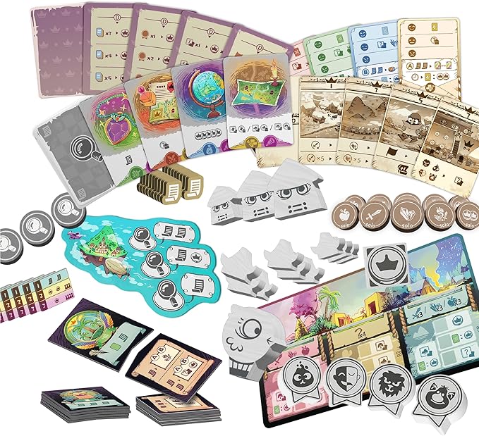 Explorers of Navoria Forgotten Lands Expansion - Asymmetrical Powers Solo Campaign and New Content