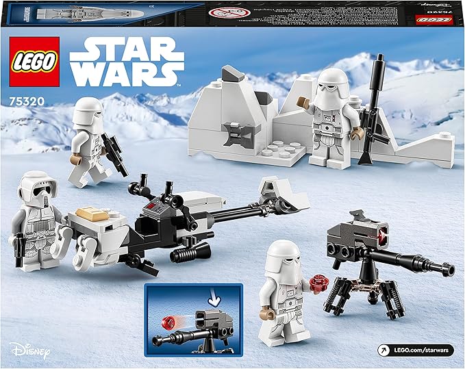 LEGO 75320 Star Wars Snowtrooper Battle Pack Collector Set with 4 Figures Blaster and Toy for Children Aged 6 Years +