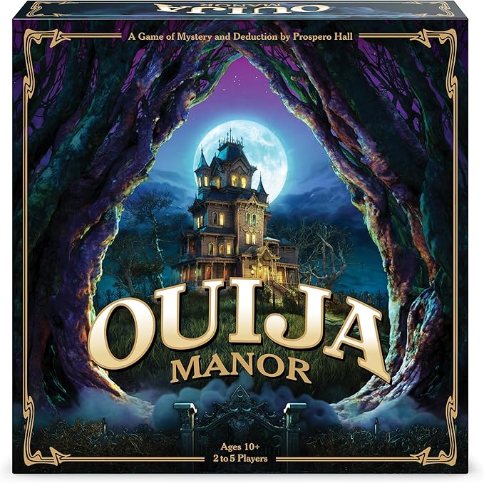 Funko Games Ouija Manor Game | Features Easy-to-Assemble 3D Manor | 2-5 Players Ages 10+