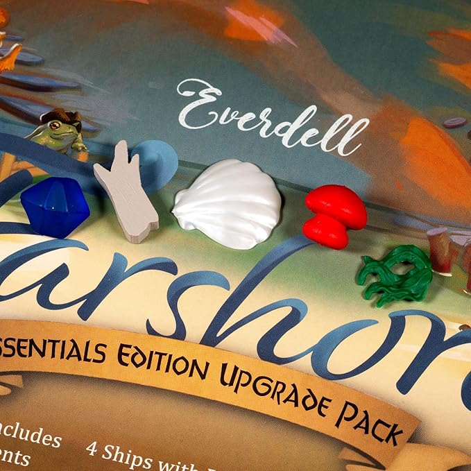 Everdell Farshore Essentials Edition Upgrade Pack | Deluxe Resource Tokens &amp Solo Variant Expansion Compatible with Farshore Board Game