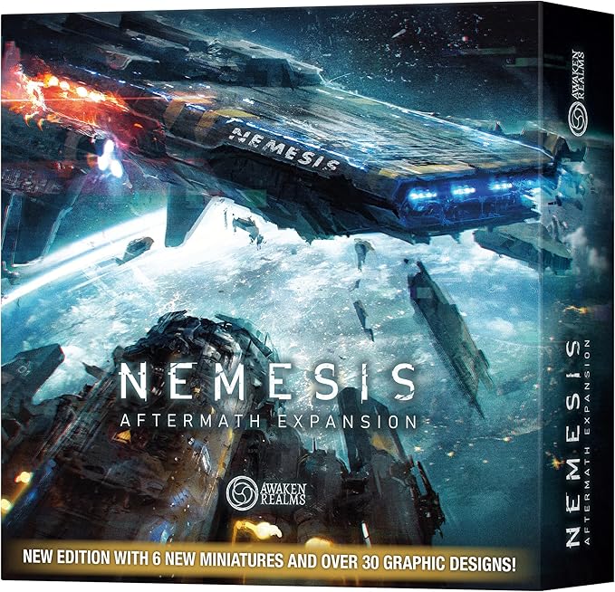 Rebel Studio Nemesis Aftermath Board Game - Epilogue Mode Play 5 New Characters Added Traits &amp Shuttle Board Cooperative Strategy Game for Adults Ages 14+ 1-5 Players 45-60 Min Playtime