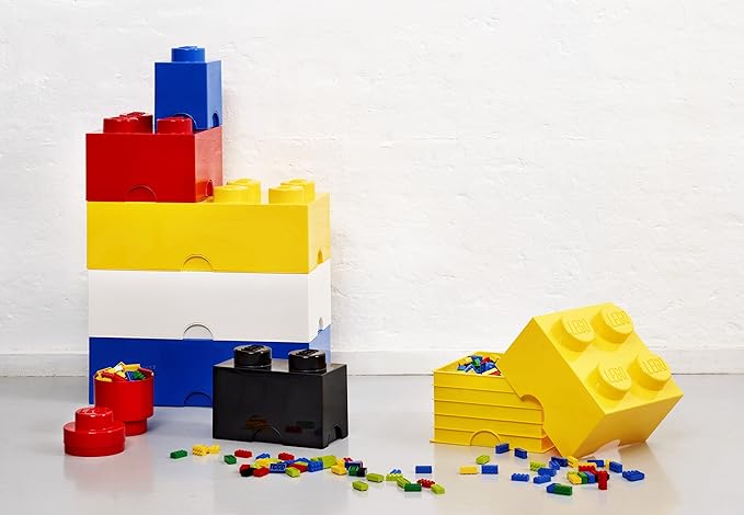 Room Copenhagen 8 LEGO Brick Box Yellow Green