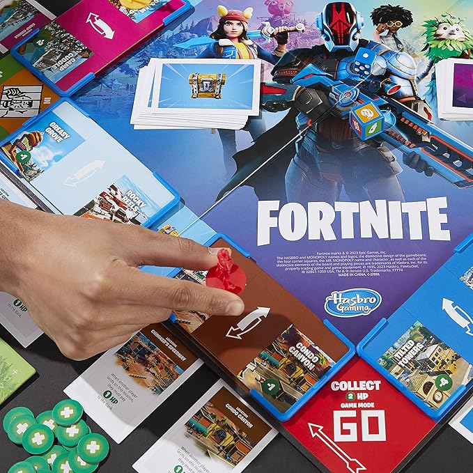 Hasbro Gaming Monopoly Flip Edition: Fortnite Board Game for Ages 13 Game Inspired by Fortnite Video Game Board Games for Teens and Adults 2-4 Players