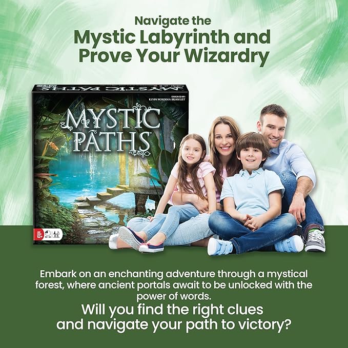 R&ampR Games Mystic Paths Cooperative Board Game for Adults and Kids Card Games for Family Night