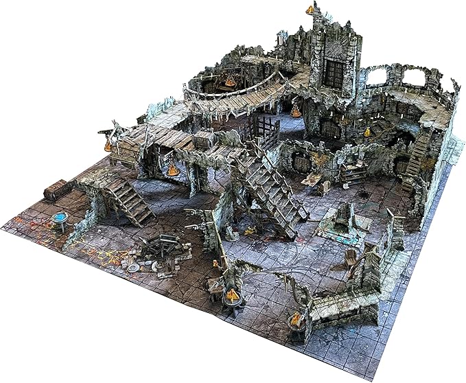 Maladum Beyond The Vaults - Fantasy Dungeon Crawler Game Immersive Terrain Solo Co-op and Adversarial Play