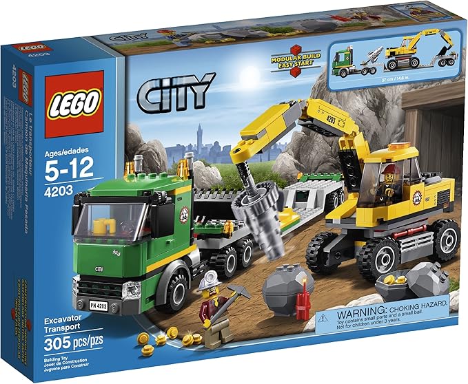 LEGO City 4203 Excavator Transport