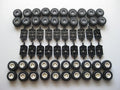 LEGO City - Wheel Tire and Axle Set - Black White and Light Gray 100 Pieces Total