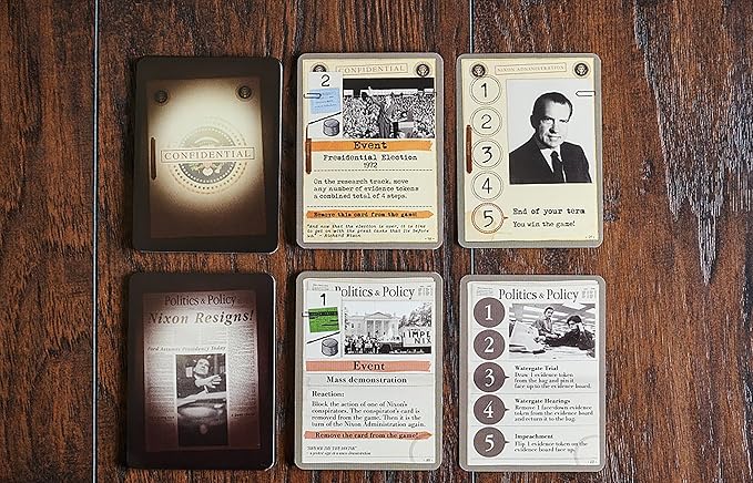 Capstone Games Watergate – 2 Player Strategy Board Game for Adults Historical Tabletop Game 30–60 Min Playtime Ages 12+ Competitive and Tactical Gameplay for Couples &amp Family Fun