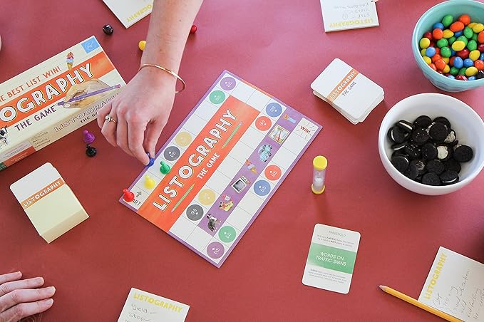 Listography: The Game: May The Best List Win! (Board Games Games for Adults Adult Board Games)