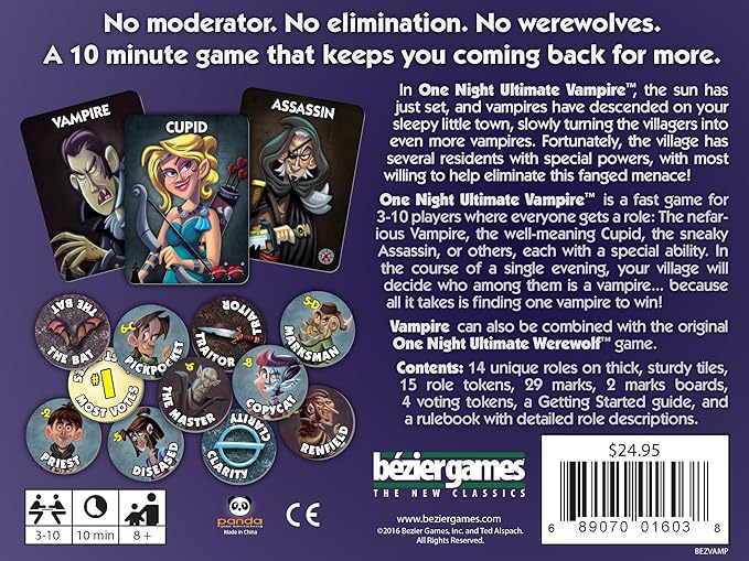 Bezier Games One Night Ultimate Vampire