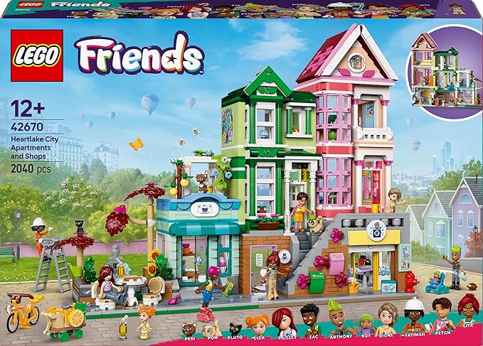 Lego 42670 Friends Heartlake City Apartments And Stores (2040 Pieces)