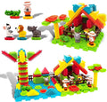 Picasso Toys PTB100 100pcs Hedgehog Block 3D Building Blocks Tiles Safari Theme Set Learning Playset STEM Toy Set Educational Kit Child Brain Development Preschool Kindergarten Toy for Age 3 &amp Up