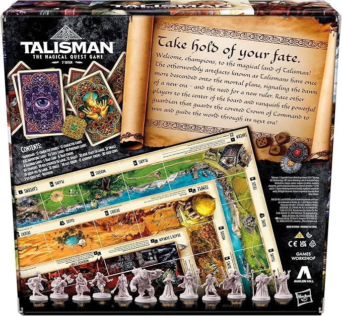 Avalon Hill Talisman: The Magical Quest Board Game 5th Edition | Fantasy Tabletop Adventure Games | Ages 12 and Up | 2 to 6 Players | Roleplaying Strategy Games