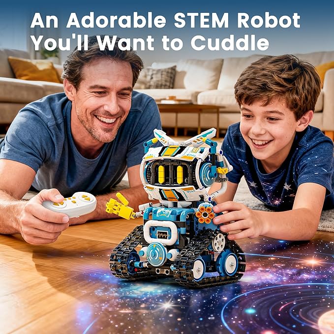 5 in 1 STEM Robotics Kit for Kids 8-12 APP &amp Remote Control Robot Building Kit Science Project Kit &amp STEM Toys for Ages 8-13 Gifts for 8 Year Old Boys Girls