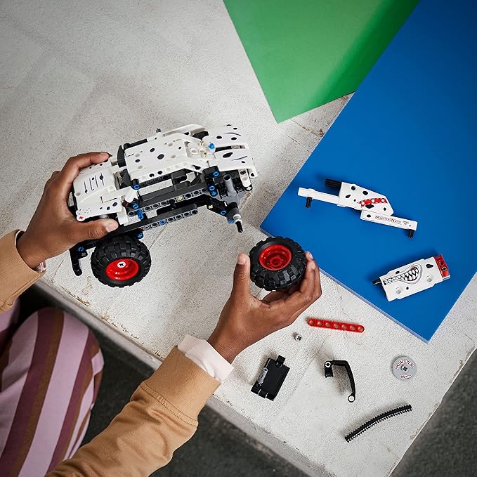 LEGO Technic Monster Jam Monster Mutt Dalmatian 2in1 Pull Back Racing Toys Birthday Gift Idea DIY Building Toy Monster Truck Toy for Kids Boys and Girls Ages 7 and Up 42150