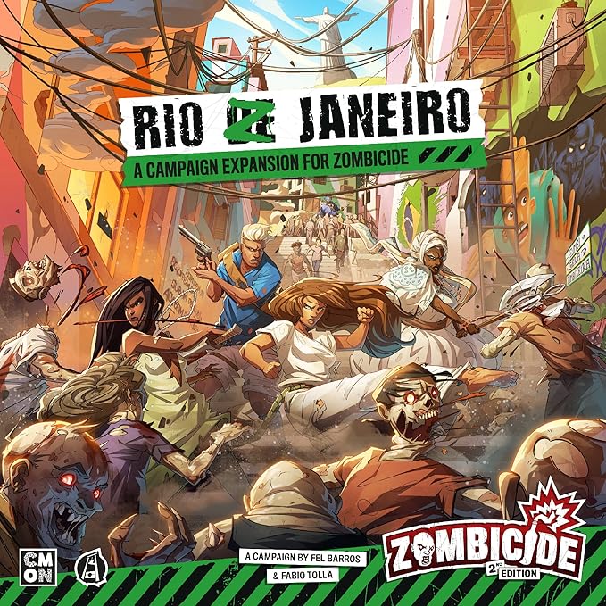 Zombicide: Rio Z Janeiro Board Game Expansion - Carnaval-Themed Zombies &amp New Campaign! Cooperative Tabletop Miniatures Strategy Game Ages 14+ 1-6 Players 1 Hour Playtime Made by CMON