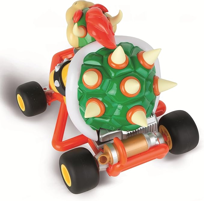 Carrera 200981P RC Official Licensed Mario Kart Pipe Kart Bowser 1:18 Scale 2.4 Ghz Remote Radio Control Car with Rechargeable LiFePO4 Battery - Kids Toys Boys/Girls