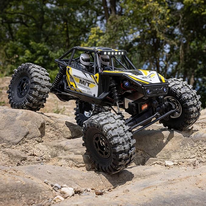 Axial RC Truck UTB18 Capra 4WS 1/18th 4x4 RTR (Comes with Everything Needed to Run) Yellow AXI-1750T2