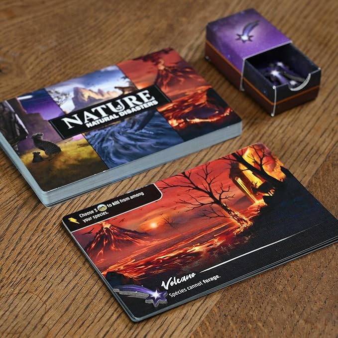 Northstar Game Studio Nature Board Game Expansion Module 3: Natural Disasters | Adapt Species in a Changing Environment | Strategy Game for Adults Teens Families and Solo | 1-4 Players Age 10+