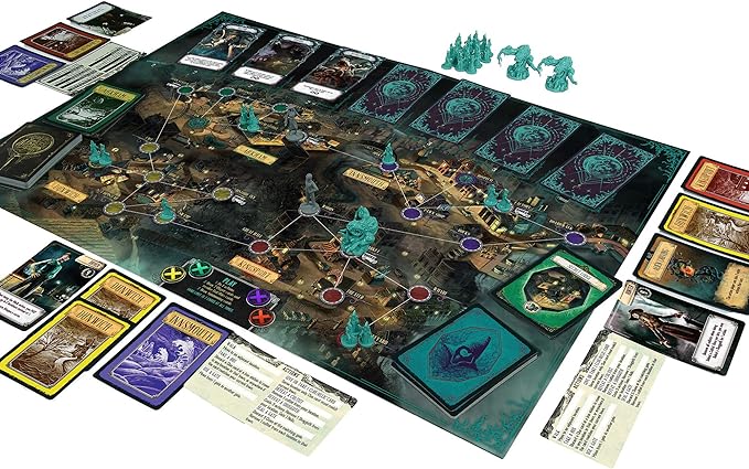 Asmodee Pandemic Reign of Cthulhu Board Game - Investigate and Confront Cosmic Horror Cooperative Strategy Game Family Fun for Kids &amp Adults Ages 14+ 2-4 Players 40 Minute Playtime
