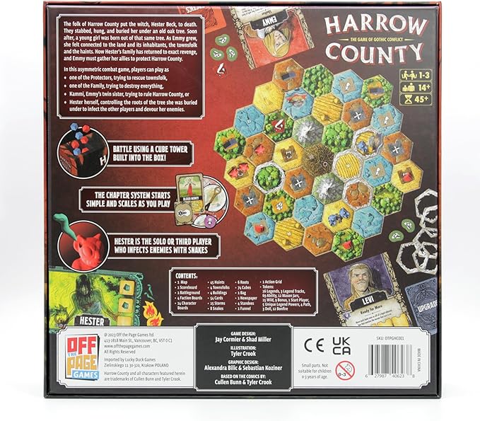 Harrow County: The Game of Gothic Conflict | Asymmetric Horror Strategy Board Game | 1–3 Players (Solo Mode Included) | Ages 14+ | Spooky Halloween Board Game by Off The Page Games