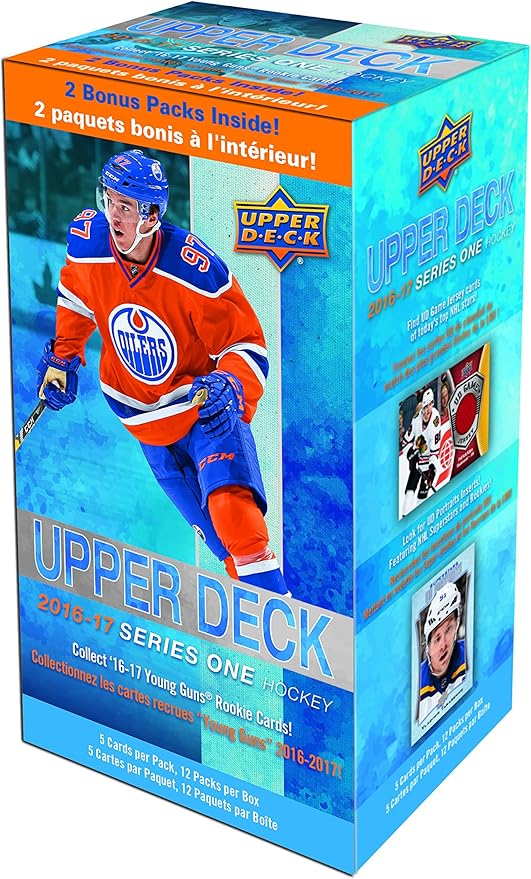 Upper Deck NHL All Teams 2016/17 Series 1 Hockey Blaster Trading Cards Small Black