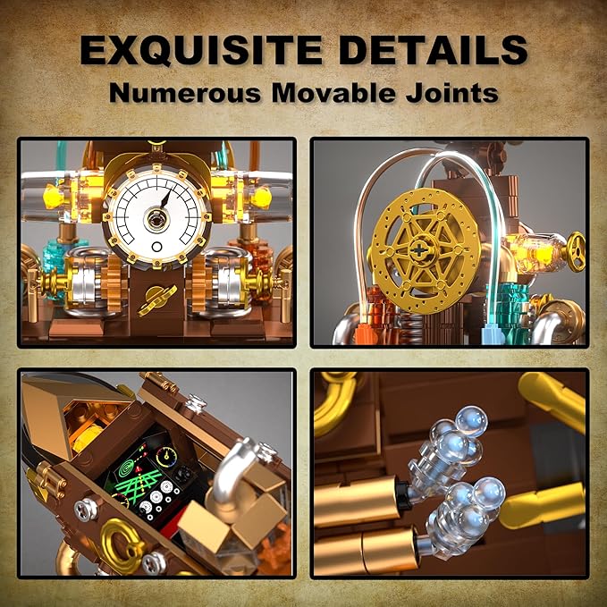 Building Toys Set Deep Sea Steamship Buildings Blocks for Adults Teens 14+ Creative Model Building Kits Birthday Home Office Decoration 740PCS