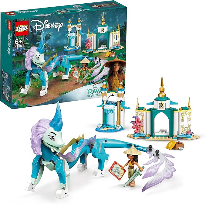 LEGO 43184 Disney Princess Raya and Sisu Dragon Toy from Disney?s Raya and the Last Dragon Movie For Kids 6 + Years Old
