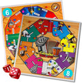PARQUES Colombiano MAGNÉTICO Madera 8/6 JUGADORES 50x50 CM Doble cara plegable para viajes. Parcheesi parchis Ludo Board Game 8 Players Original juego de mesa Colombiano Wooden Colombian Parks