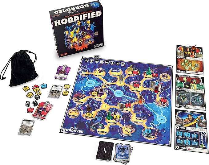 Ravensburger Horrified: Universal Monsters Immersive Strategy Board Game for Kids &amp Adults Age 10 Years Up - 1 to 5 Players