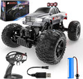 BEZGAR Remote Control Monster Trucks for Boys Age 4-7 - 1:14 All Terrain Rc Truck for Kids with Rechargeable Battery 2.4GHz Remote Control Cars for 8-12 Year Old Boys Girls Monster Trucks Toys