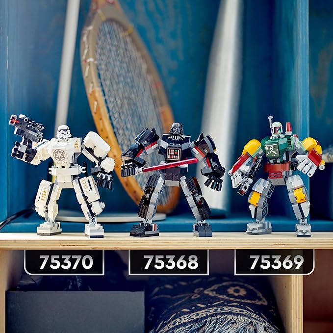 Lego 75370 Star Wars The Stormtrooper Robot Buildable Figure Model with Articulated Parts Minifigure and Blaster Tenon Launcher Toy for Kids Boys and Girls from 6 Years Old