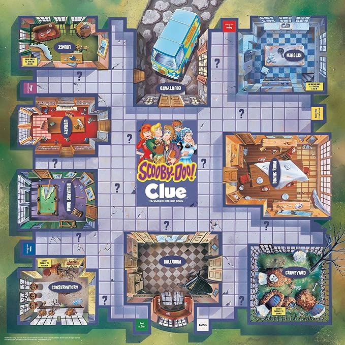 CLUE: Scooby-Doo Board Game | Official Merchandise Based on the Popular Cartoon | Gather the Gang and Solve the Mystery!