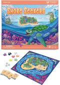 SimplyFun Shore Seekers - A Fun and Interactive Math Board Game for Kids - Practice Addition and Multiplication Skills - Math Game for Kids 2 to 7 Players Ages 7 &amp Up