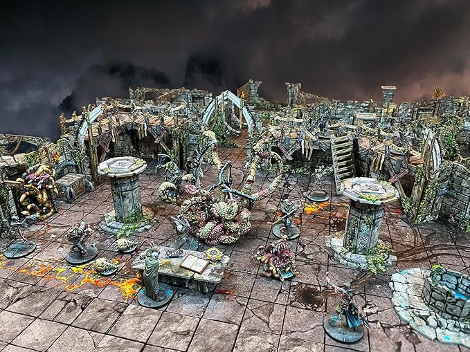 Maladum Oblivion's Maw Expansion - Fantasy Dungeon Crawler Game Immersive Terrain Solo Co-op and Adversarial Play