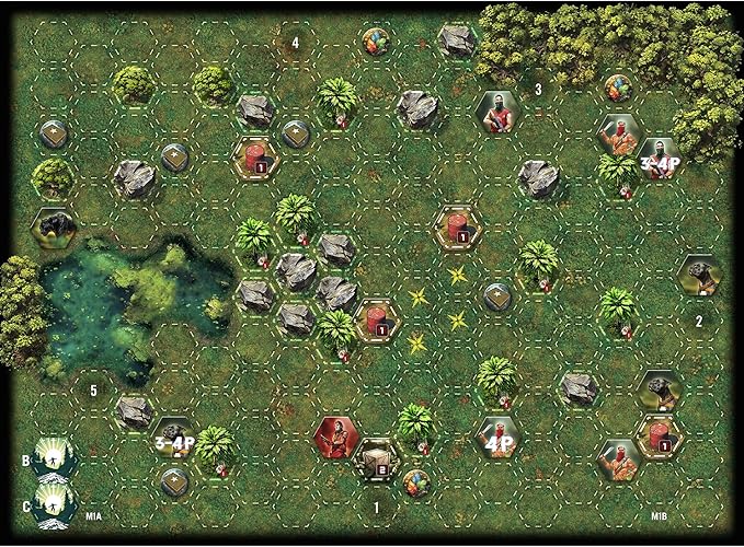 Far Cry Cooperative Combat Strategy Board Game - Escape from Rook Islands with Solo &amp Multiplayer Scenarios Ages 14+ 1-4 Players