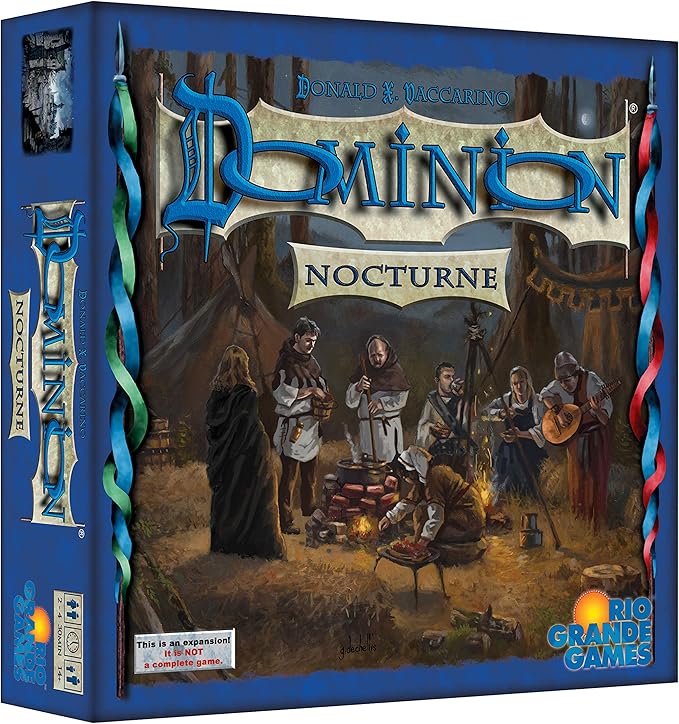 Rio Grande Games Dominion Nocturne Expansion Strategy Board Game Deck Building Card Game for 2-6 Players 30 Minutes