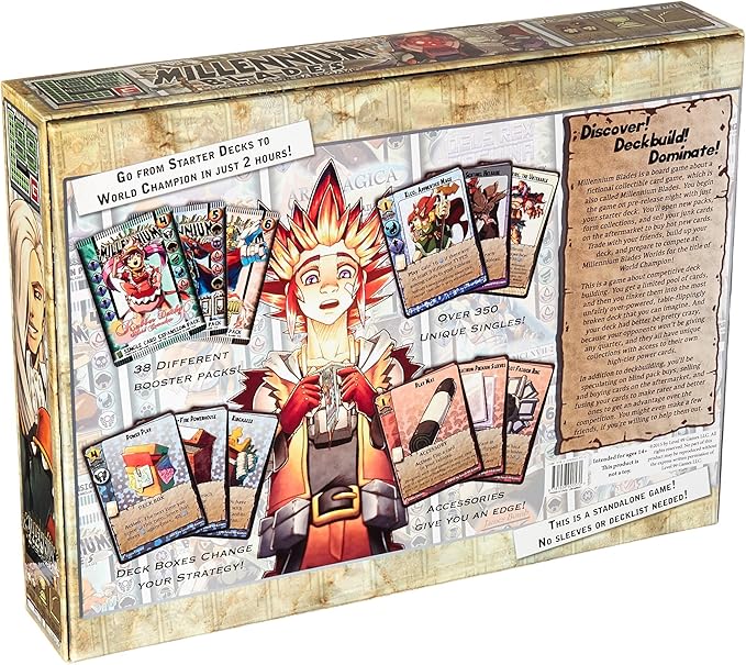 Level 99 Games Millennium Blades Board Game | CCG Simulator Game | Strategy Game for Adults and Kids | Ages 14+ | 2-5 Players | Average Playtime 120-180 Minutes | Made by Level 99 Games