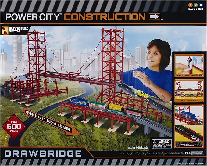 Power City Construction Drawbridge Building Kit