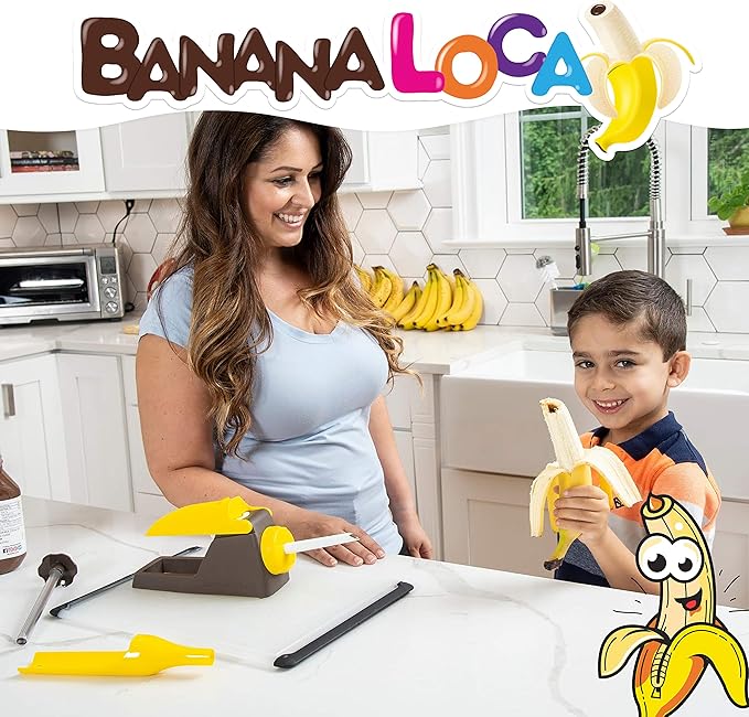 Banana Loca® Kitchen Gadget - Core &amp Fill A Banana While Still In Its Peel