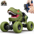 Remote Control Dinosaur Car for Kids Boys 2.4Ghz All Terrain Remote Control Dinosaur Truck with Light Rechargeable 4WD Off Road RC Car Toys for Kids 3 4 5 6 7 8-12 Year Old Boys Girls Birthday Gift